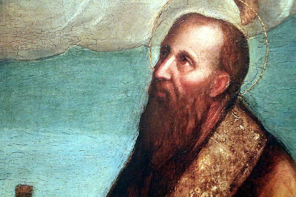 La Madonna col Bambino sulle nubi adorata dai santi - dettaglio 2